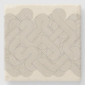 Abstrakte Grenze Steinuntersetzer (Vorderseite)