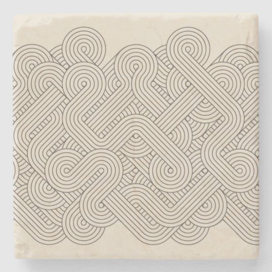 Abstrakte Grenze Steinuntersetzer (Vorderseite)