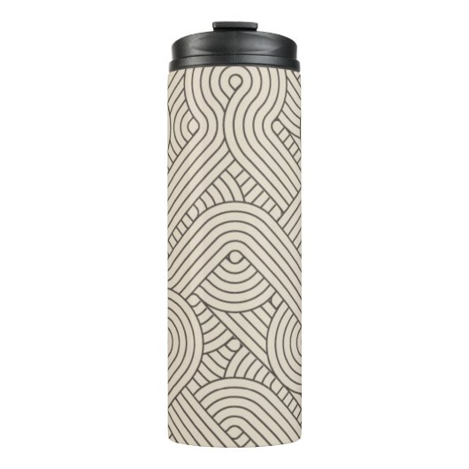 Abstrakte Grenze Thermosbecher (Vorderseite)