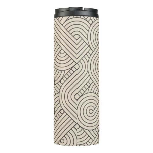 Abstrakte Grenze Thermosbecher (Rückseite)