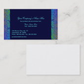 Abstrakte Grenzen in den blauen Tönen Visitenkarte (Vorne/Hinten)