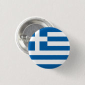 Abstrakte Griechenland-Flagge, griechischer Button (Vorne & Hinten)