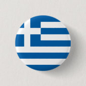 Abstrakte Griechenland-Flagge, griechischer Button (Vorderseite)
