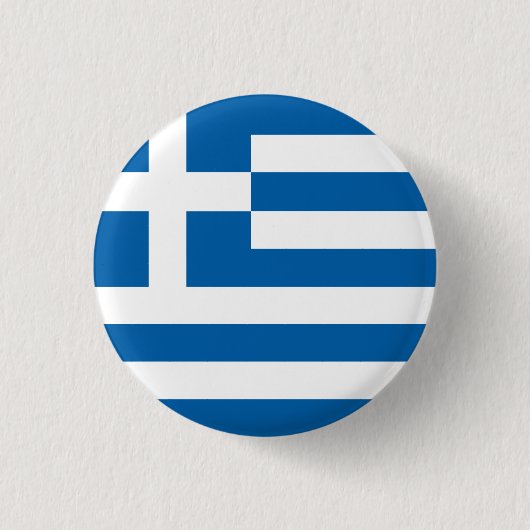 Abstrakte Griechenland-Flagge, griechischer Button (Vorderseite)