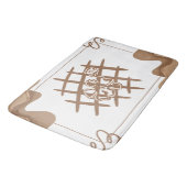 Abstrakte Grillmatte Badematte (Schrägansicht)