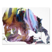 Abstrakte Grizzlybär-Silhouette Fotodruck (Vorne)