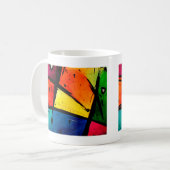 Abstrakte Groovy hauptsächlichkunst Kaffeetasse (Vorderseite Links)