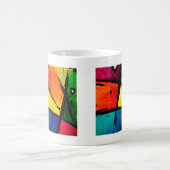 Abstrakte Groovy hauptsächlichkunst Kaffeetasse (Mittel)