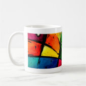Abstrakte Groovy hauptsächlichkunst Kaffeetasse (Links)