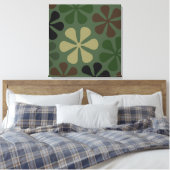 Abstrakte große Blume Camouflage Leinwanddruck (Insitu (Schlafzimmer))
