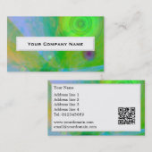 Abstrakte Grün-Explosions-Geschäfts-Karten Visitenkarte (Vorne/Hinten)