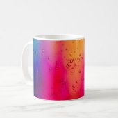 Abstrakte grün-rote Malerei Kaffeetasse (Vorderseite Links)