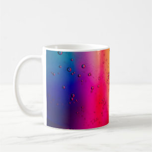 Abstrakte grün-rote Malerei Kaffeetasse