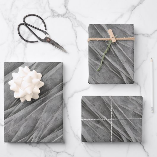 Abstrakte Grundiertextur Geschenkpapier Set (Vorderseite)