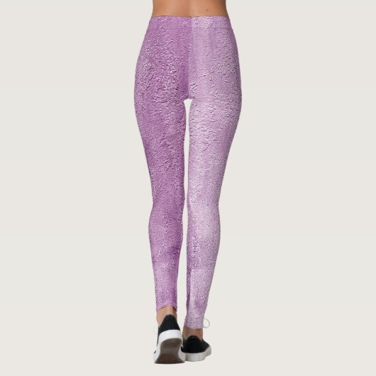 Abstrakte Grundiertextur Leggings (Rückseite)