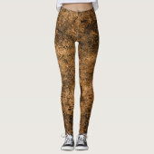 Abstrakte Grundierung Leggings (Vorderseite)