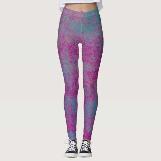 Abstrakte Grundierung Leggings (Vorderseite)