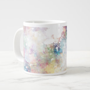 Abstrakte Grundierung mit Aquarellfarbe 2 Jumbo-Tasse