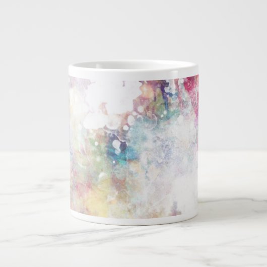 Abstrakte Grundierung mit Aquarellfarbe 2 Jumbo-Tasse (Vorderseite)