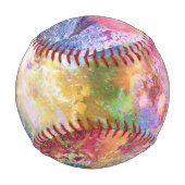 Abstrakte Grundierung mit Aquarellfarbe 3 Baseball (Rückseite)
