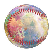 Abstrakte Grundierung mit Aquarellfarbe 3 Baseball (Vorderseite Links)