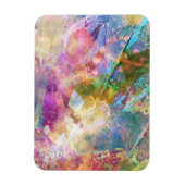 Abstrakte Grundierung mit Aquarellfarbe 3 Magnet (Vertikal)
