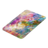 Abstrakte Grundierung mit Aquarellfarbe 3 Magnet (Linke Seite)