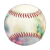 Abstrakte Grundierung mit Aquarellfarbe Baseball (Rückseite)