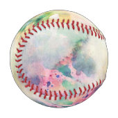 Abstrakte Grundierung mit Aquarellfarbe Baseball (Vorderseite Links)