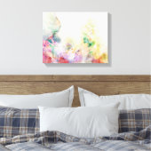 Abstrakte Grundierung mit Aquarellfarbe Leinwanddruck (Insitu (Schlafzimmer))