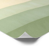 Abstrakte grüne Berge Poster (Ecke)