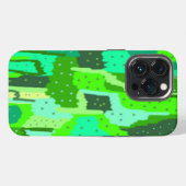 Abstrakte grüne Blätter iPhone Hülle (Rückseite (Horizontal))