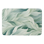 Abstrakte grüne Blätter Muster-Hintergrund Badematte (Vorderseite)