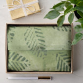 Abstrakte grüne Blätter Seidenpapier (Geschenk)