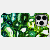 Abstrakte grüne Geode, grüner Edelstein Case-Mate iPhone Hülle (Rückseite (Horizontal))