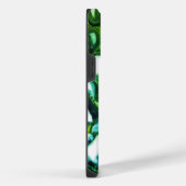 Abstrakte grüne Geode, grüner Edelstein iPhone Hülle (Rechte Seite)