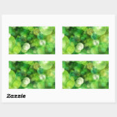 Abstrakte grüne Gepunktete Bereiche Rechteckiger Aufkleber (Blatt)