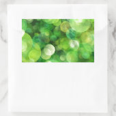 Abstrakte grüne Gepunktete Bereiche Rechteckiger Aufkleber (Tasche)