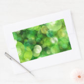 Abstrakte grüne Gepunktete Bereiche Rechteckiger Aufkleber (Umschlag)