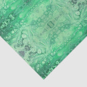 Abstrakte grüne Juwelton kaliedoscope Blasen Seidenpapier (Ausschnitt)