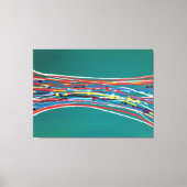 Abstrakte Grüne Kunst Moderne Leinwanddruck (Vorderseite)