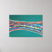 Abstrakte Grüne Kunst Moderne Leinwanddruck (Vorderseite)