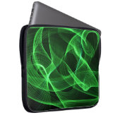 ABSTRAKTE grüne Laptop-Hülsen Laptopschutzhülle (Vorne Rechts)