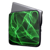 ABSTRAKTE grüne Laptop-Hülsen Laptopschutzhülle (Vorderseite Links)