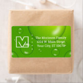 Abstrakte grüne Limone Tropfen (Insitu)