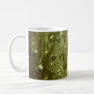 Abstrakte grüne Malerei Kaffeetasse