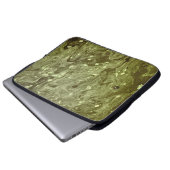Abstrakte grüne Malerei Laptopschutzhülle (Vorne Knopf)