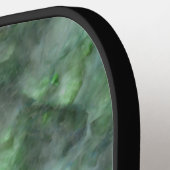 Abstrakte grüne Quarzgranit-Kalligraphie Pickleball Schläger (Linke Seite)