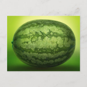 Abstrakte Grüne Rind einer Wassermelone Postkarte