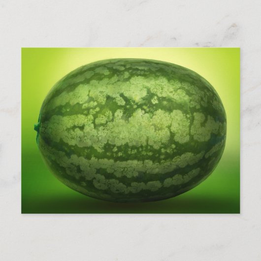 Abstrakte Grüne Rind einer Wassermelone Postkarte (Vorderseite)